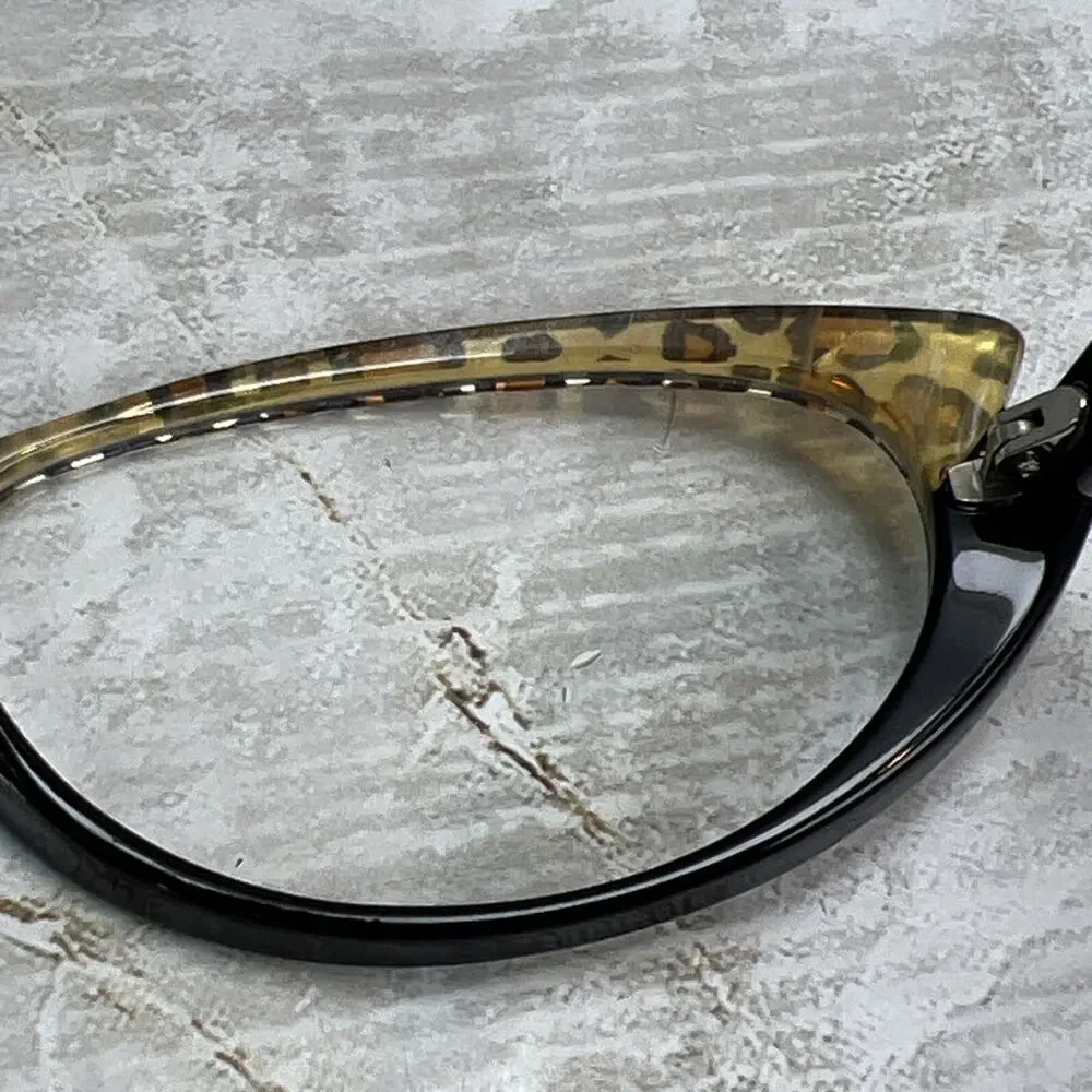 Jean Lafont Paris Saveur 100 Blk/Leopard Eyeglasses FRAMES ONLY 53-15-138